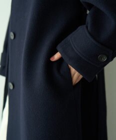 YECCA VECCA ウール混ステンカラーロングコート