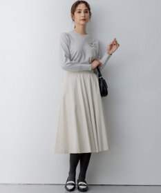 組曲 T/Rツイルストレッチ フレアスカート