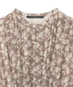 YECCA VECCA 花柄プリーツワンピース