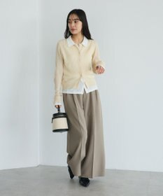 CRAFT STANDARD BOUTIQUE レイヤードポロ衿カーディガン