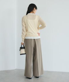CRAFT STANDARD BOUTIQUE レイヤードポロ衿カーディガン