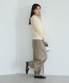 CRAFT STANDARD BOUTIQUE レイヤードポロ衿カーディガン