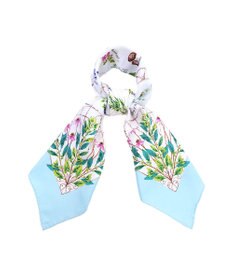 Marca ＜春の新色！＞【伝統横濱スカーフ】ハーブガーデン 大判 シルクツイル スカーフ