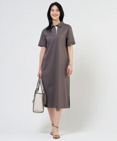 J.PRESS LADIES S 【WEB限定】コットンスムース ポロワンピース