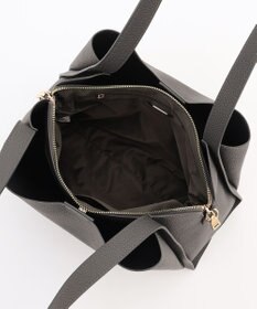 LA BAGAGERIE ソフトシュリンク2WAYハンドバッグ large