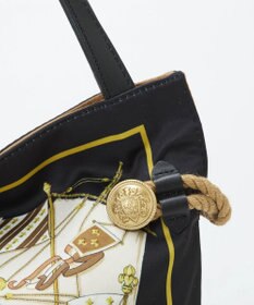 TOPKAPI 【TREASURE TOPKAPI】マイルドサテン スカーフ柄 トートバッグ