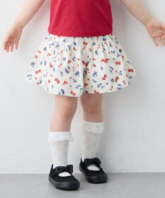 ANY KIDS 【洗濯機可能】総柄フルーツ キュロット