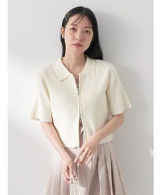 earth music&ecology 衿付きダブルＺＩＰカーディガン