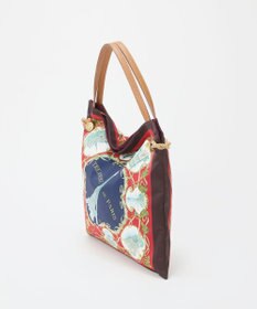 TOPKAPI 【TREASURE TOPKAPI】マイルドサテン スカーフ柄 トートバッグ