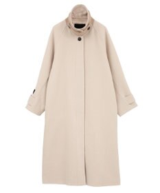 YECCA VECCA ウール混ステンカラーロングコート