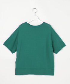 自由区 【大人のバイカラー】ライトクレープストレッチ プルオーバー