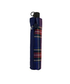 +RING 【簡単/便利】UNISEX 自動開閉式 折傘58cm NVY-CHK T1237