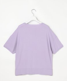 自由区 【大人のバイカラー】ライトクレープストレッチ プルオーバー