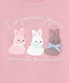 ANY KIDS 【綿100%】ひんやり フレンチスリーブ サガラ刺繡Tシャツ
