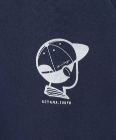 J.PRESS MEN 【AaronChang】【UNISEX】ワンポイントハーフジップ スウェットシャツ