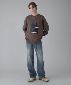 WEGO 【ユニセックス着用ITEM/ウエスト調整可】ストレートデニムパンツ