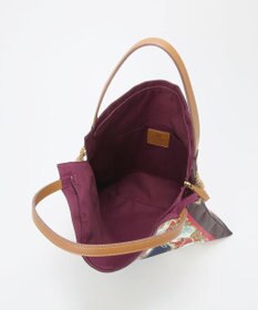 TOPKAPI 【TREASURE TOPKAPI】マイルドサテン スカーフ柄 トートバッグ