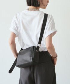 russet 《WEB限定》レザースクエアショルダーバッグ(CE-1575)