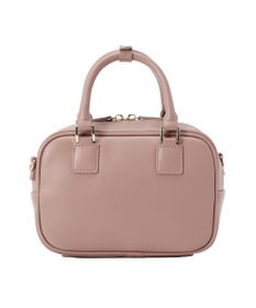 Maison de FLEUR チャーム付きワイドボストンバッグ