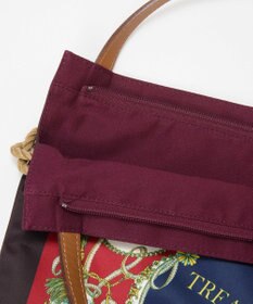TOPKAPI 【TREASURE TOPKAPI】マイルドサテン スカーフ柄 トートバッグ