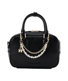 Maison de FLEUR チャーム付きワイドボストンバッグ