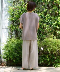 自由区 【洗える・XSサイズあり】ライト2WAYストレッチワイド パンツ