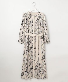 自由区 S 【WEB&一部店舗限定】ハーバルフロープリント8分袖 ワンピース