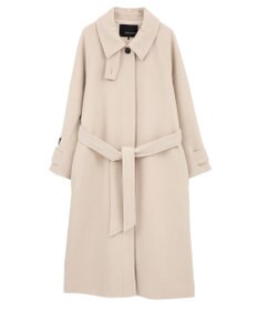 YECCA VECCA ウール混ステンカラーロングコート