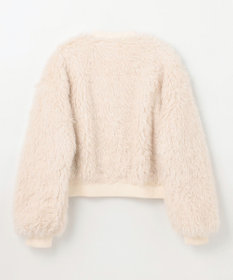 GRACE CONTINENTAL フェイクファーニットカーディガン