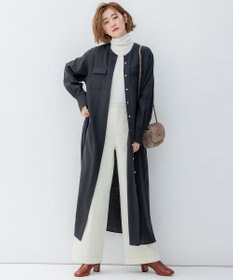 ポリエステルウール シャツワンピース / 23区 | ファッション通販 