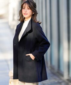 ANY SIS S ウールライクスタンドカラー ミドルコート