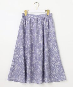 ANY SIS 【洗える】ラインフラワーストライプ スカート