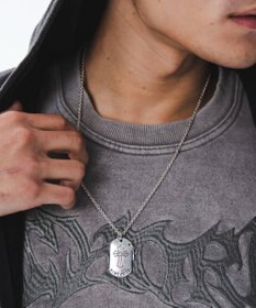 WEGO Mモチーフドッグタグネックレス