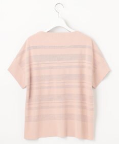 自由区 【洗える】クレープストレッチボーダー ニット