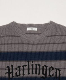 WEGO 【ユニセックス着用ITEM】アゼアミボーダーニットプルオーバー