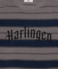 WEGO 【ユニセックス着用ITEM】アゼアミボーダーニットプルオーバー