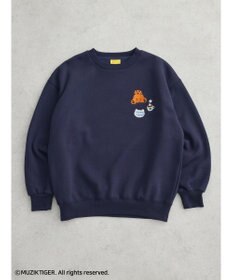 Green Parks ムジークタイガー／裏起毛刺しゅうプルオーバー