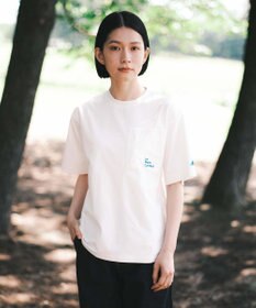 SHARE PARK LADIES 【UVカット・吸水速乾・ストレッチ・軽量 】バックプリントポケットTシャツ（S・Mサイズ）