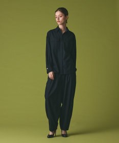 GRACE CONTINENTAL ウールワイドレッグパンツ