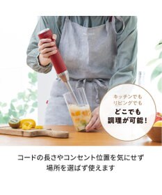 YAMATO テーブル＆キッチン 【レコルト】コードレスハンディブレンダー  クリームホワイト  RHB-2(W)