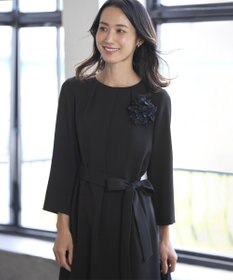 J.PRESS LADIES S 【WEB限定カラーあり・洗える】セラテリーダブルクロス ワンピース