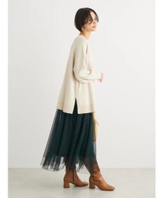 Green Parks もちやわ　ボートネックニットチュニック