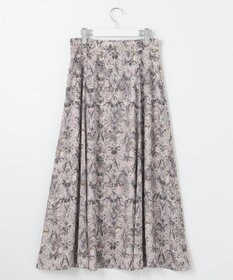 自由区 L 【洗える】バロックプリント スカート
