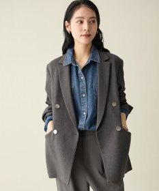 ANY ウーリッシュＷブレストジャケット チャコール