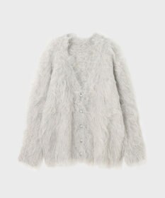 GRACE CONTINENTAL シャギーニットカーディガン