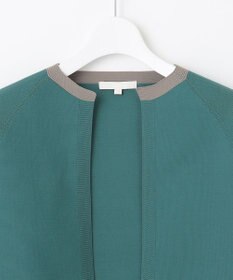 自由区 L 【洗える】ポリエステルホールガーメントボレロ ニット