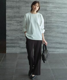 ICB L 【スマートバック仕様・洗える】ストレッチダブルサテン カーゴパンツ