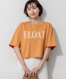 23区 【SLOW/一部店舗限定】ヴィンテージライクジャージー クロップド ロゴ Tシャツ