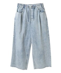 Green Parks ライトデニムワイドパンツ