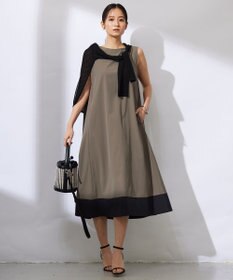 ICB L 【洗える】RENUソフトタイプライター ノースリーブワンピース